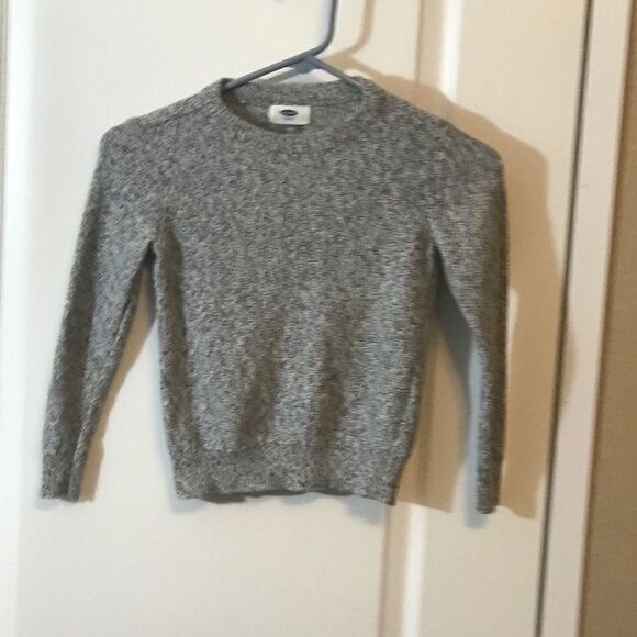 Old Navy Size 5 Pullover Sweater Gray White - Picture 3 of 12